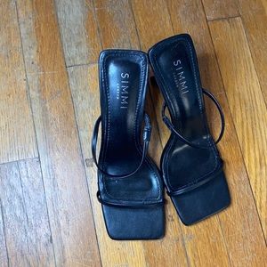 Black Mid Heels worn only once ‼️